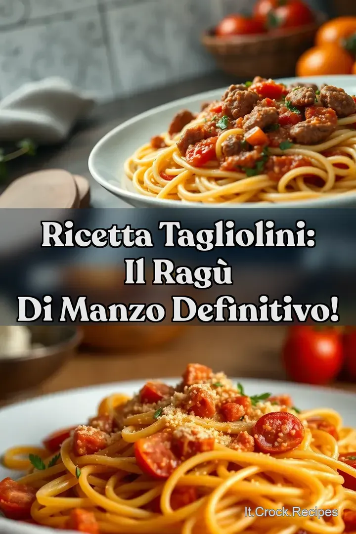 Ricetta Tagliolini: Il Rag&ugrave; di Manzo Definitivo!