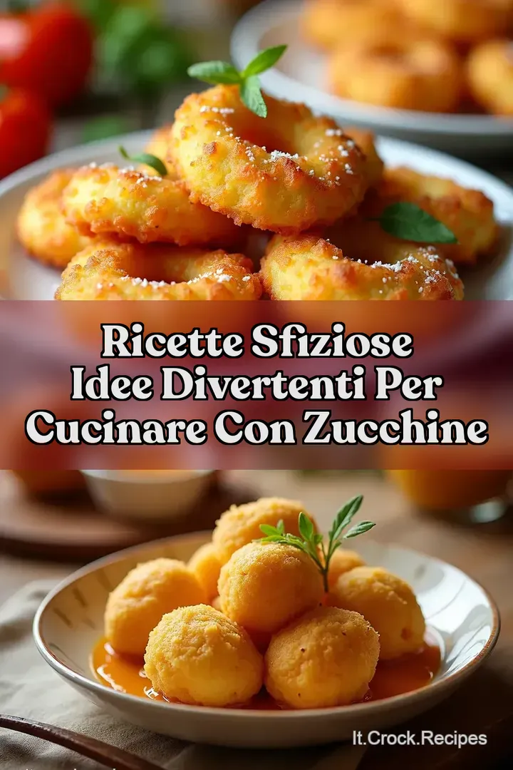 Ricette Sfiziose Idee Divertenti per cucinare con Zucchine