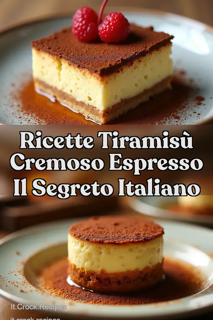 Ricette Tiramis&ugrave; Cremoso Espresso il Segreto Italiano