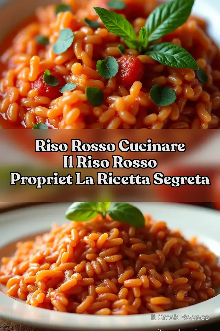 Riso Rosso Cucinare il riso rosso propriet La Ricetta Segreta
