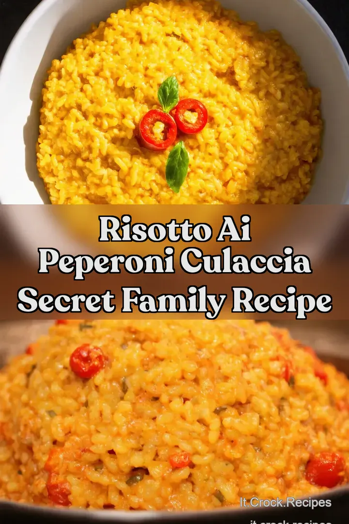 Risotto Ai Peperoni Culaccia Secret Family Recipe