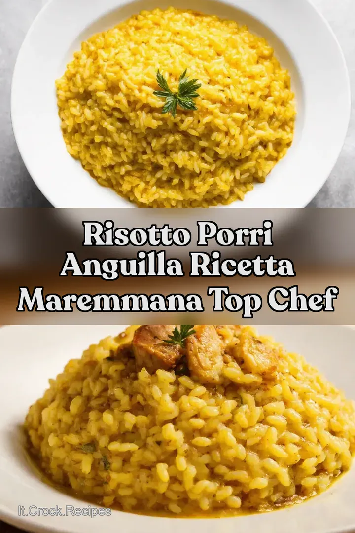 Risotto Porri Anguilla Ricetta Maremmana Top Chef