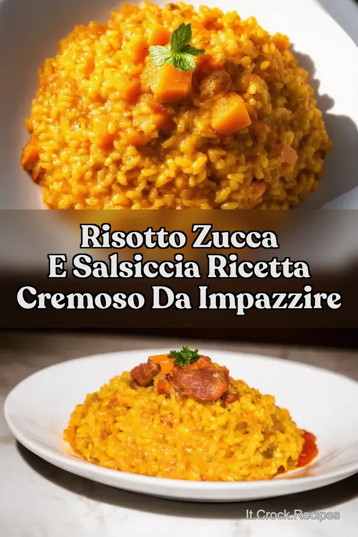 Risotto Zucca e Salsiccia Ricetta Cremoso da Impazzire
