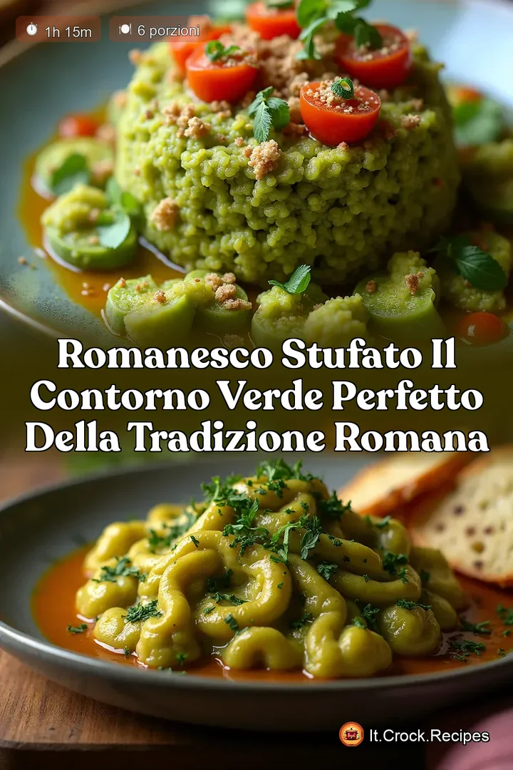 Romanesco Stufato Il Contorno Verde Perfetto della Tradizione Romana
