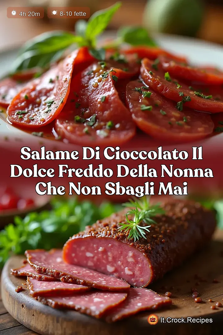 Salame di Cioccolato Il Dolce Freddo della Nonna che Non Sbagli Mai