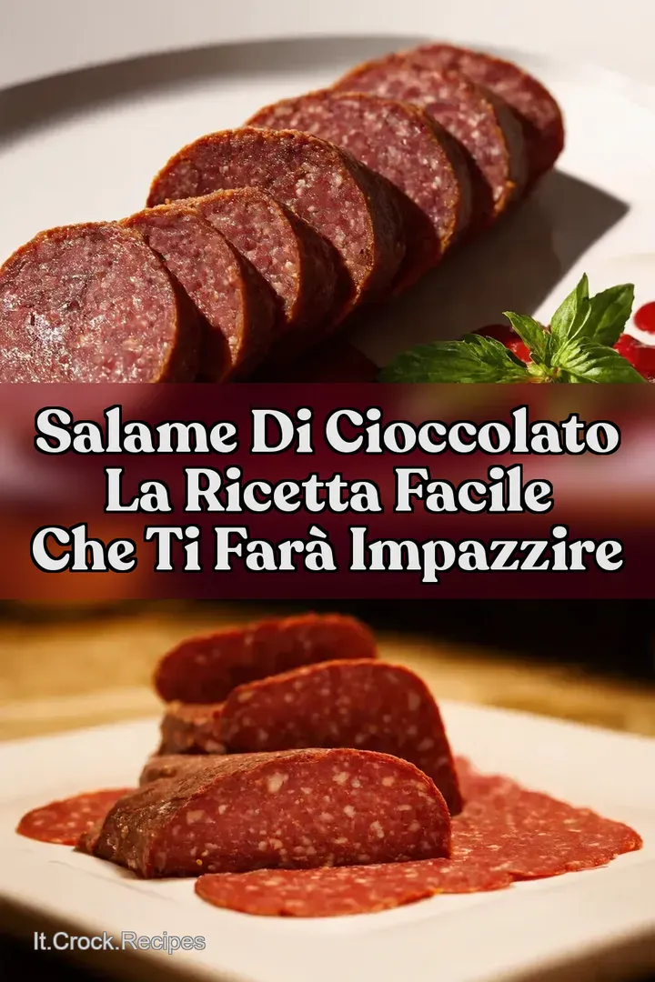 Salame di Cioccolato La Ricetta Facile che ti Far&agrave; Impazzire