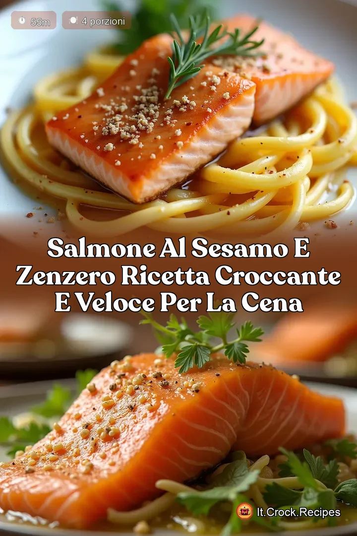 Salmone al Sesamo e Zenzero Ricetta Croccante e Veloce per la Cena