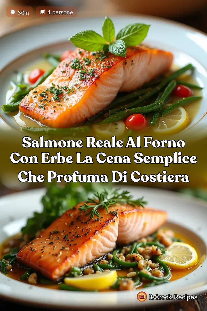 Salmone Reale al Forno con Erbe La Cena Semplice che Profuma di Costiera