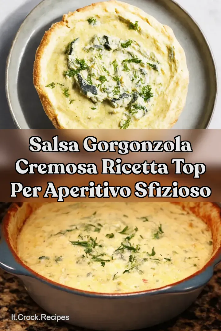 Salsa Gorgonzola Cremosa Ricetta TOP per Aperitivo Sfizioso