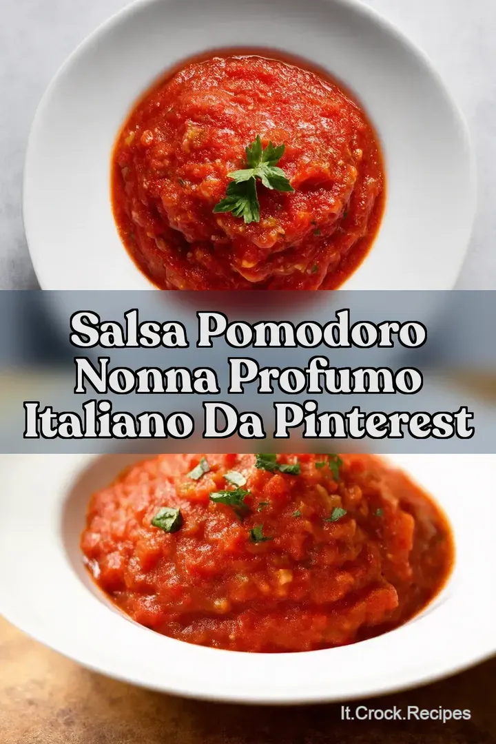 Salsa Pomodoro Nonna Profumo Italiano da Pinterest