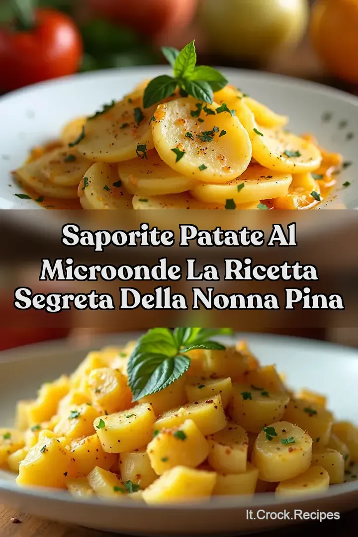 Saporite Patate al Microonde La Ricetta Segreta della Nonna Pina