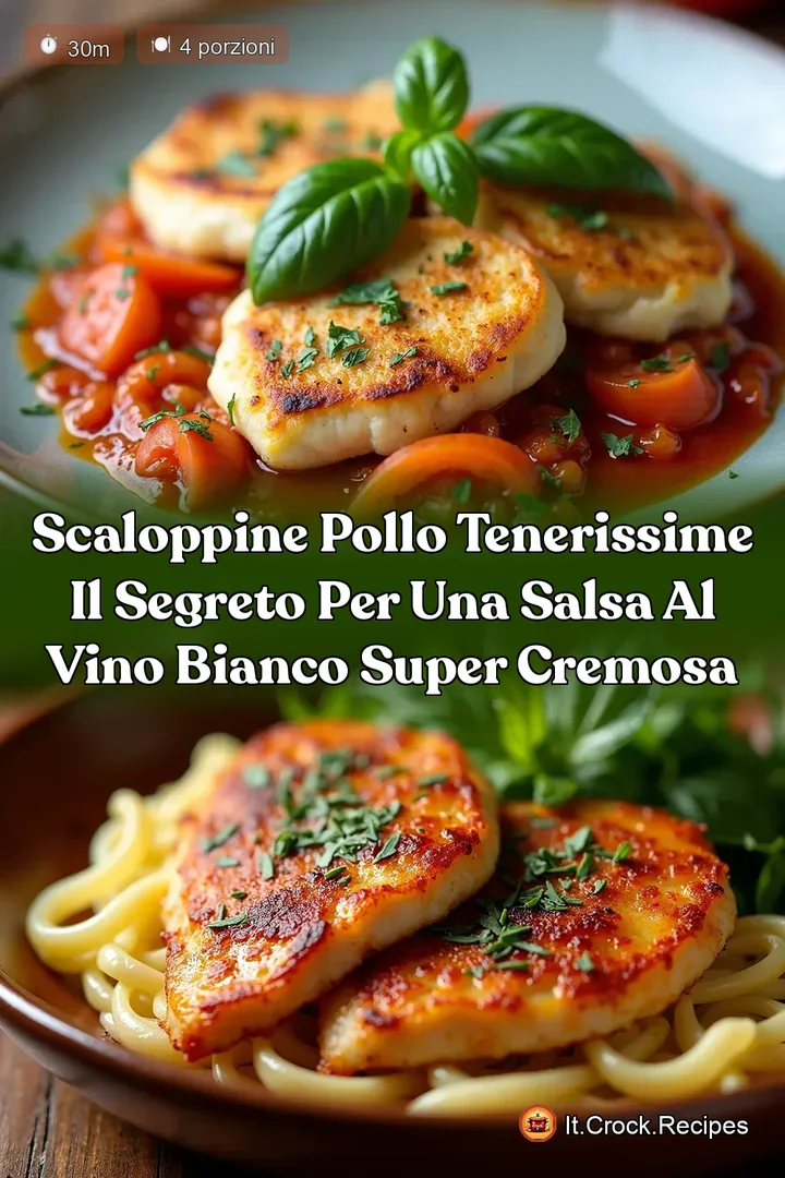 Scaloppine Pollo Tenerissime Il Segreto per una Salsa al Vino Bianco Super Cremosa