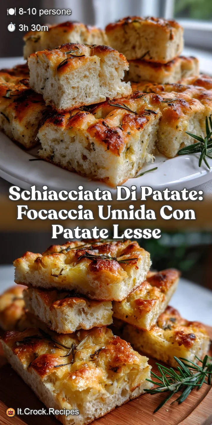 Schiacciata di Patate: Focaccia Umida con Patate Lesse