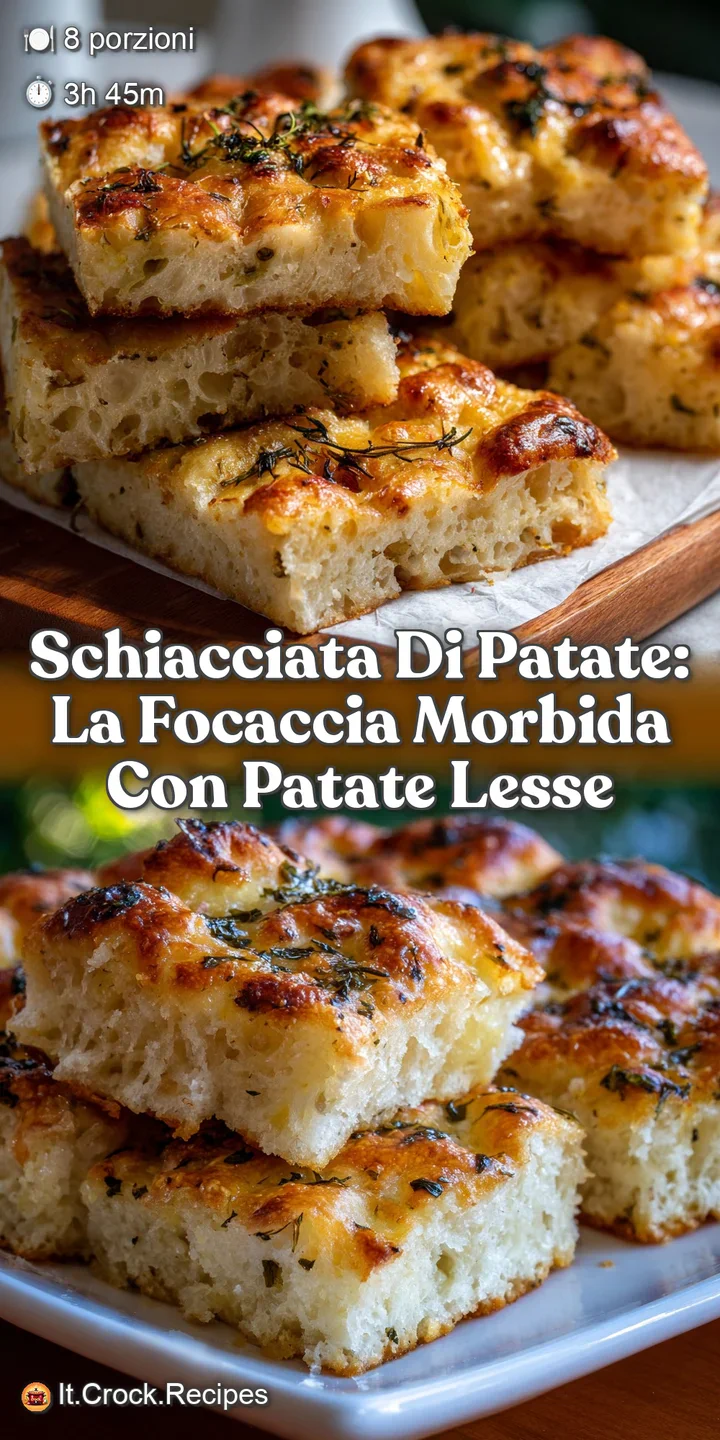 Schiacciata di patate: La Focaccia Morbida con Patate Lesse