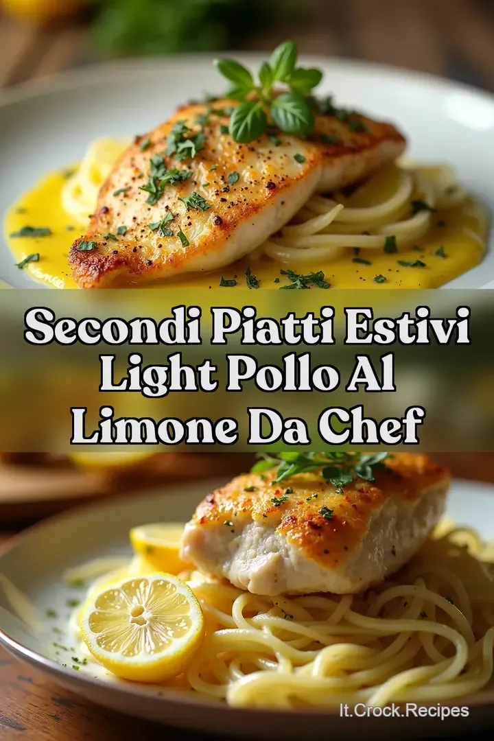 Secondi Piatti Estivi Light Pollo al Limone da Chef
