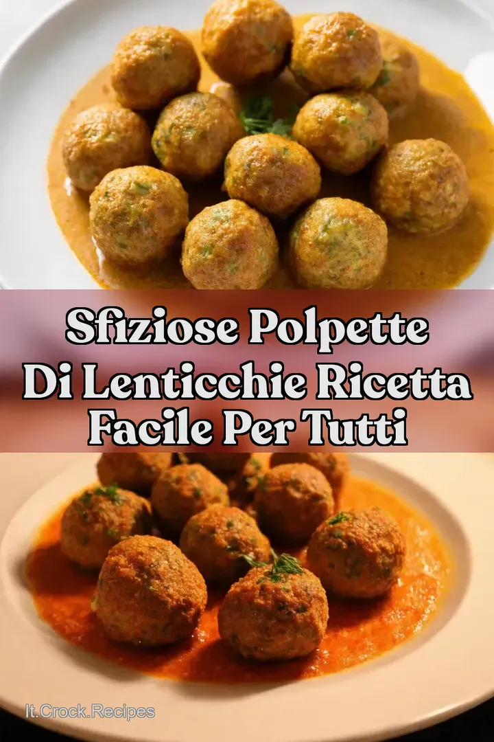 Sfiziose polpette di lenticchie Ricetta facile per tutti