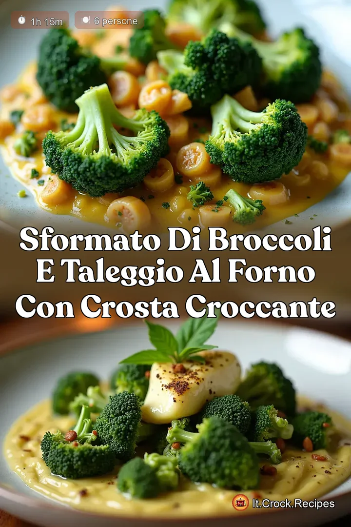 Sformato di Broccoli e Taleggio al Forno con Crosta Croccante