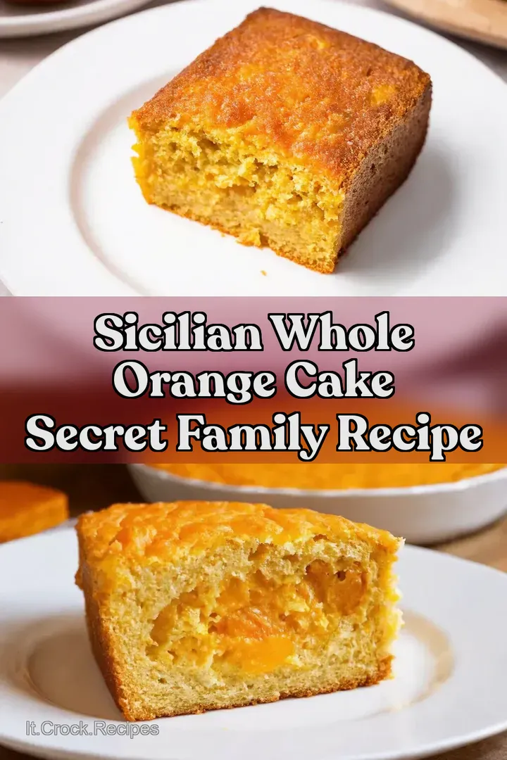 Sicilian Whole Orange Cake Secret Family Recipe