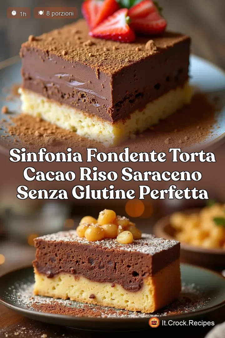 Sinfonia Fondente Torta Cacao Riso Saraceno Senza Glutine Perfetta