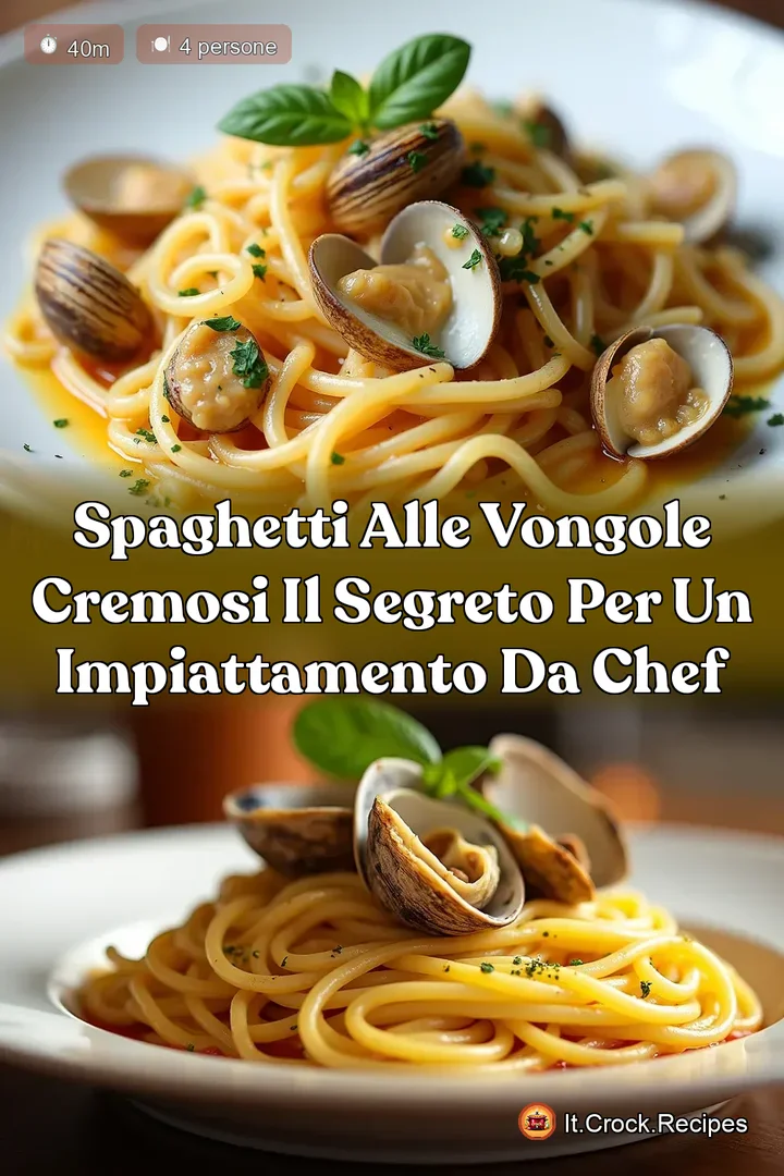 Spaghetti alle Vongole Cremosi Il Segreto per un Impiattamento da Chef