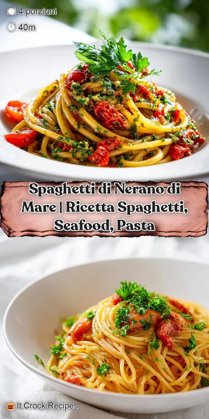 Close-up of al dente spaghetti coated in a creamy zucchini sauce, with tender mussels and a hint of chili.