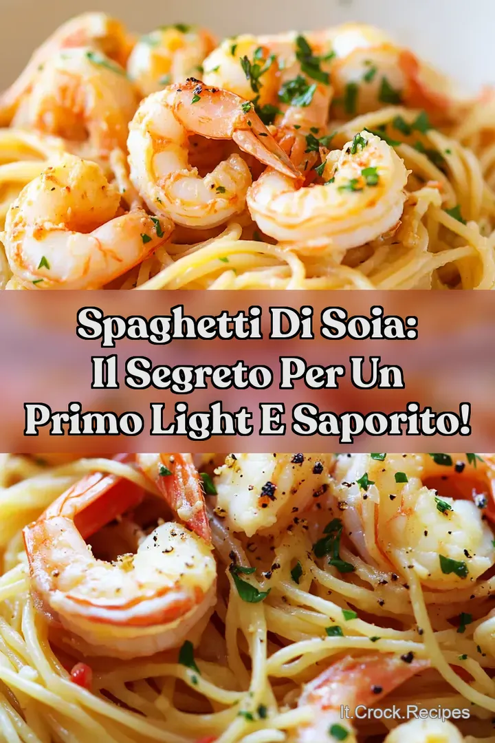 Spaghetti di Soia: Il Segreto per un Primo Light e Saporito!