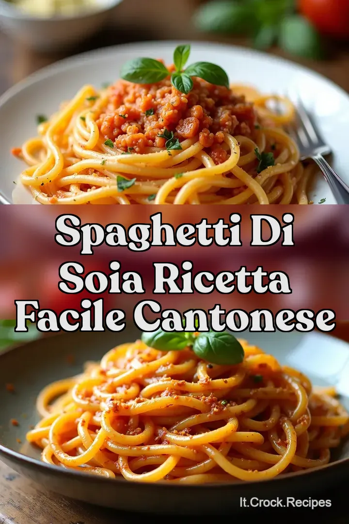 Spaghetti di Soia Ricetta Facile Cantonese