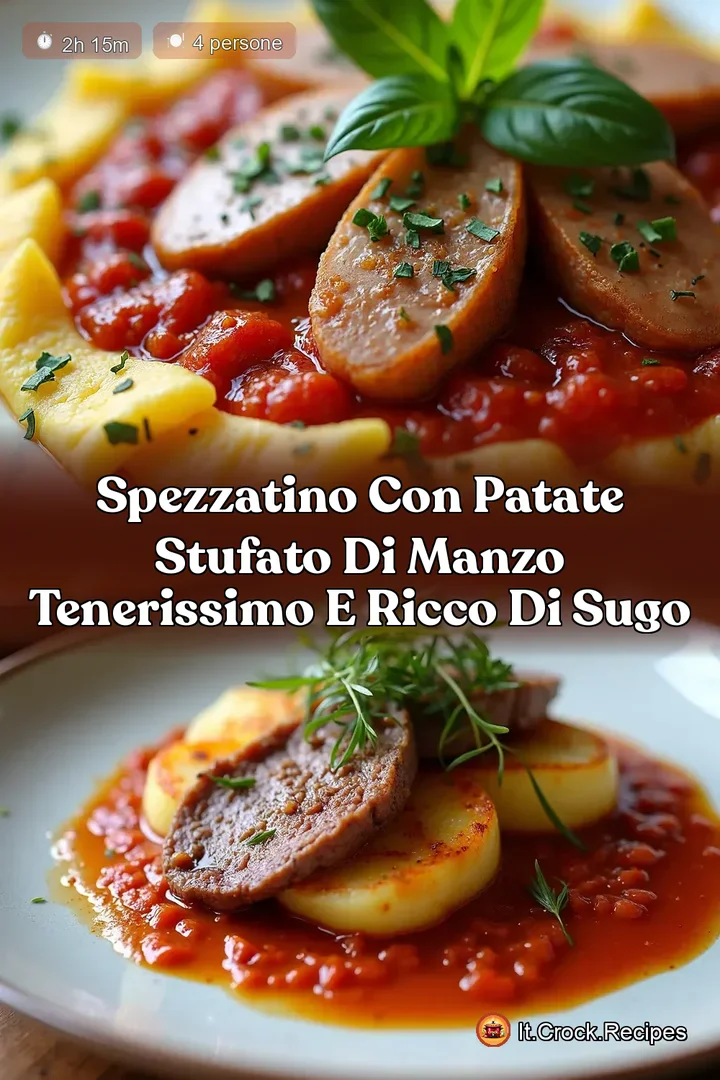 Spezzatino con Patate Stufato di Manzo Tenerissimo e Ricco di Sugo