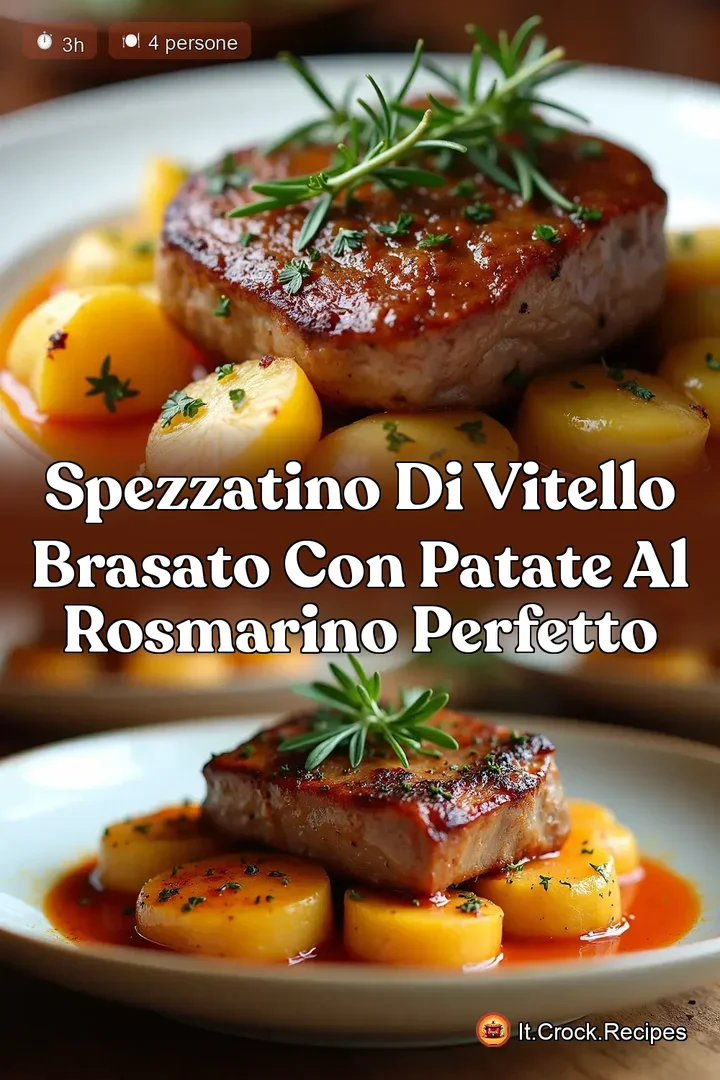 Spezzatino di Vitello Brasato con Patate al Rosmarino Perfetto