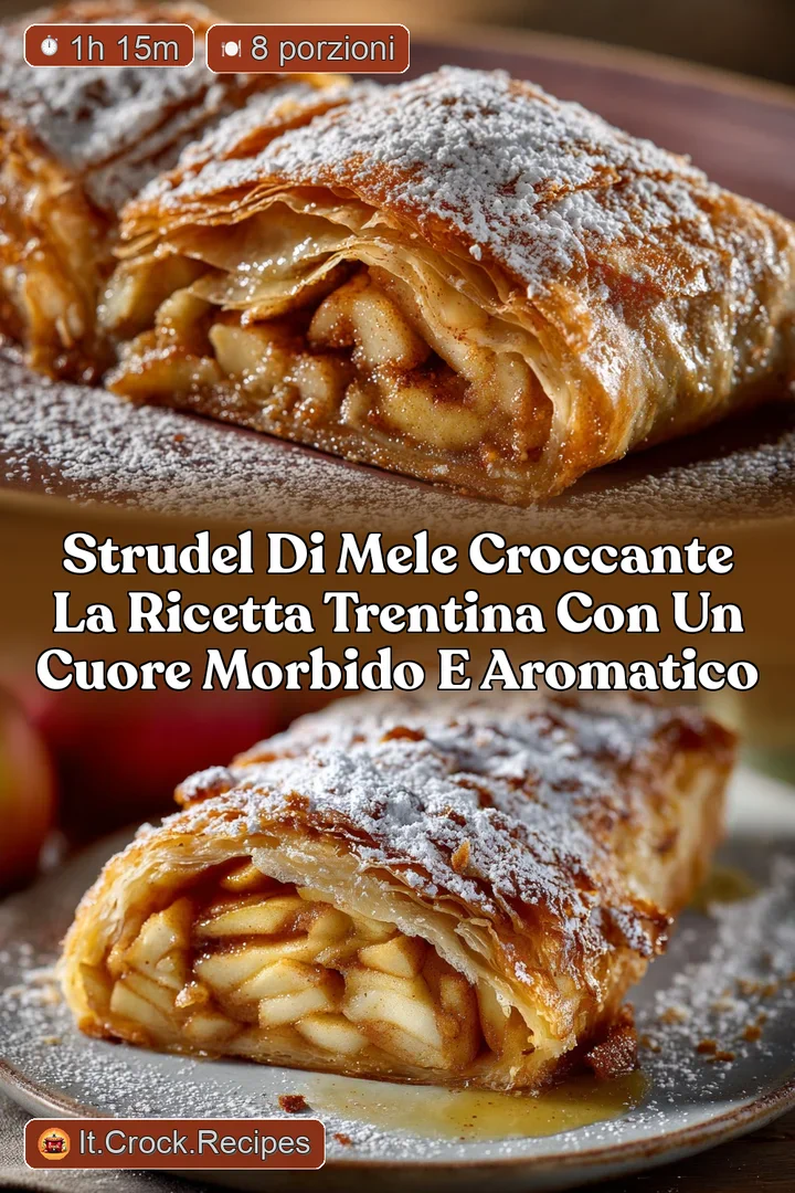 Strudel di mele croccante la ricetta trentina con un cuore morbido e aromatico