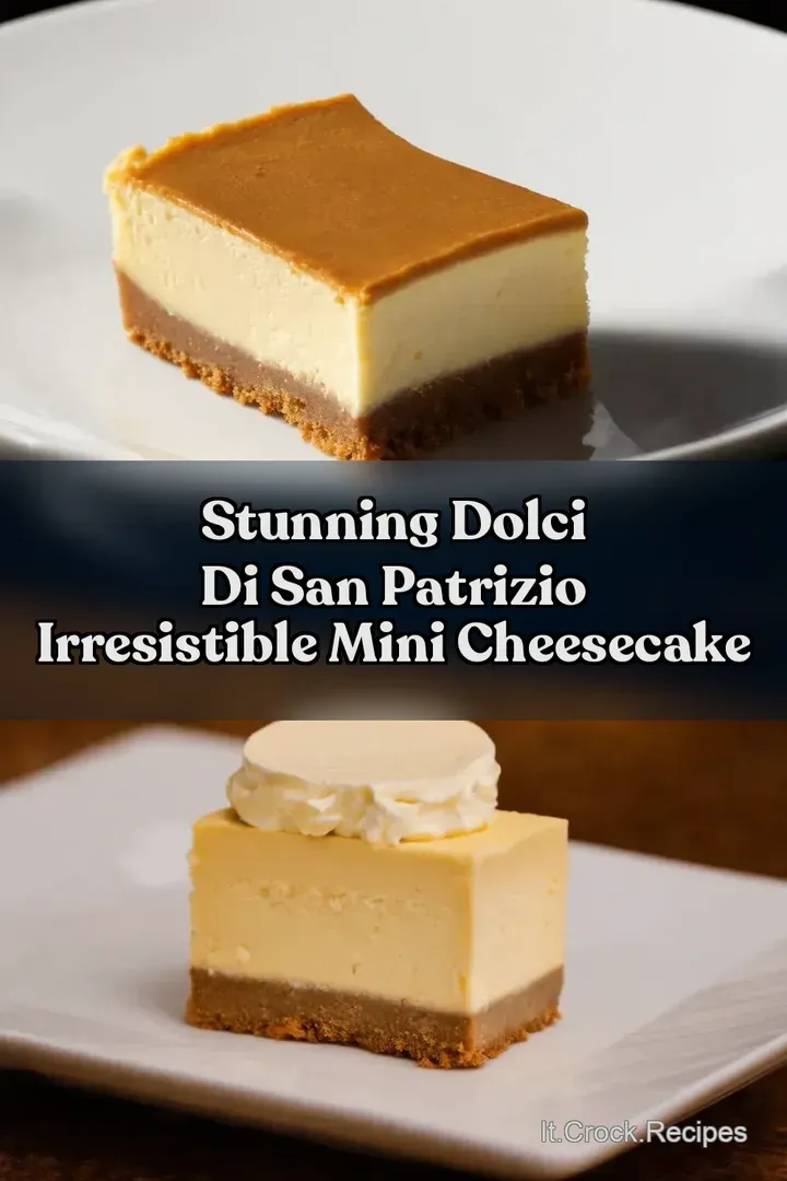Stunning Dolci di San Patrizio Irresistible Mini Cheesecake