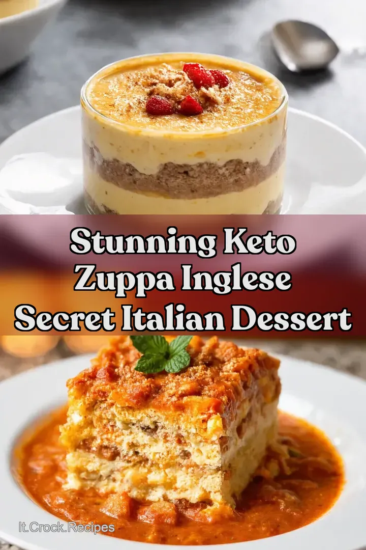 Stunning Keto Zuppa Inglese Secret Italian Dessert