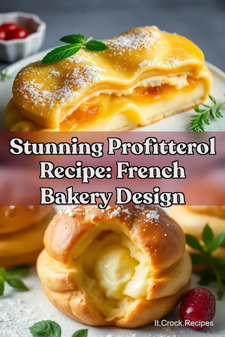 Stunning Profitterol Recipe: French Bakery Design