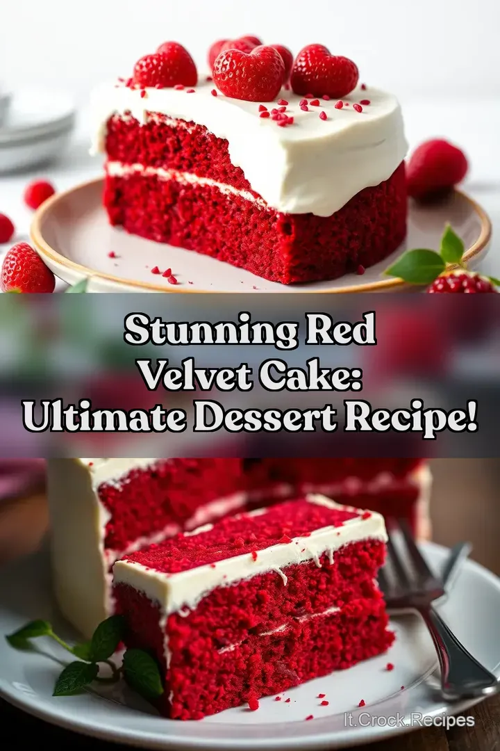 Stunning Red Velvet Cake: Ultimate Dessert Recipe!