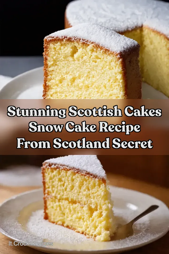 Stunning Scottish Cakes Snow Cake Recipe From Scotland Secret
