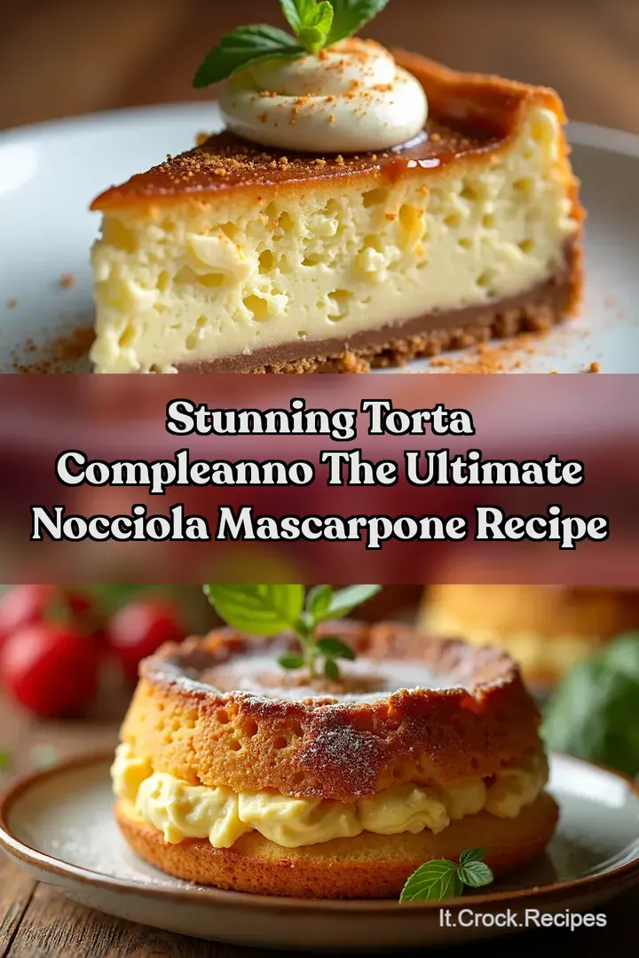 Stunning Torta Compleanno The Ultimate Nocciola Mascarpone Recipe