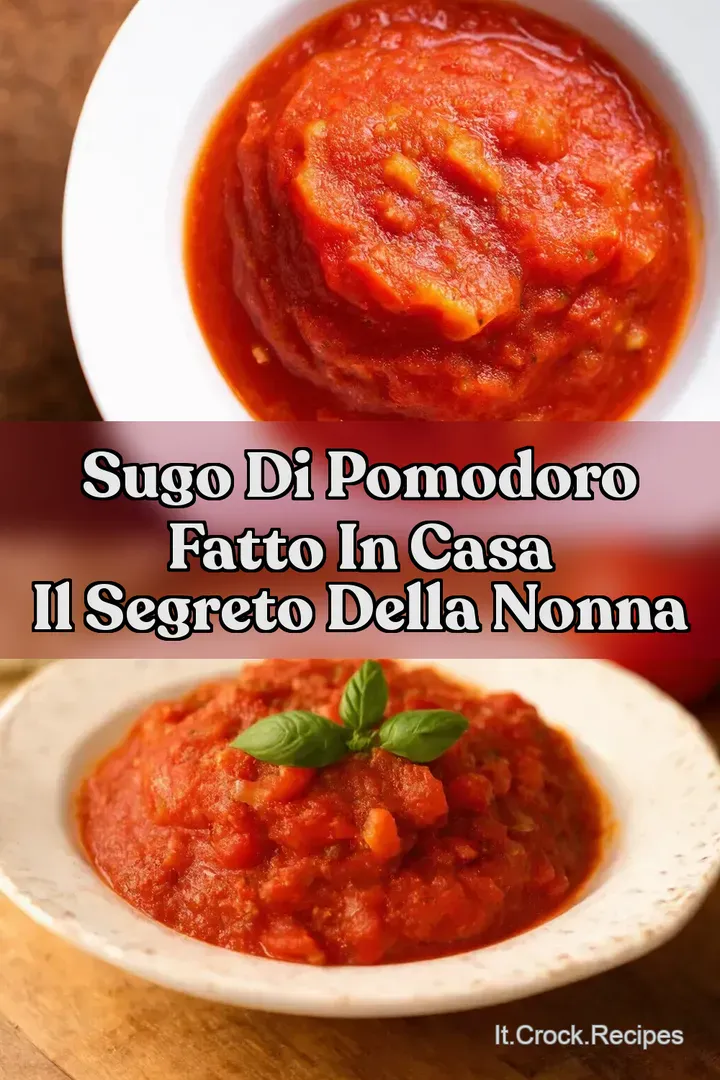 Sugo di Pomodoro Fatto in Casa Il Segreto della Nonna