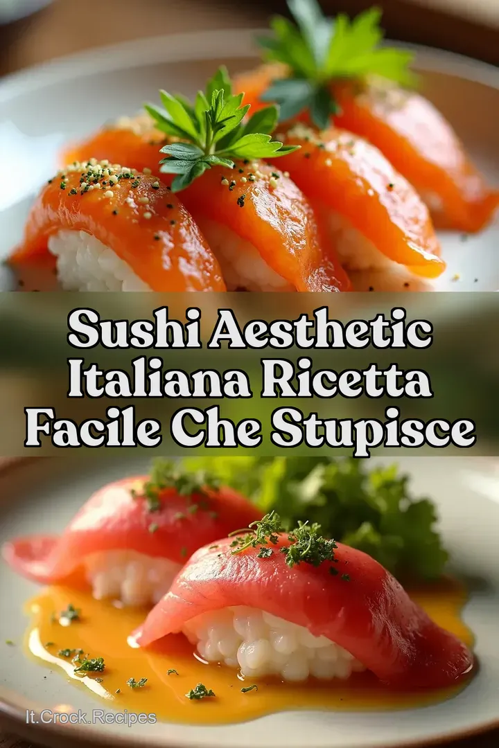 Sushi Aesthetic Italiana Ricetta Facile che Stupisce