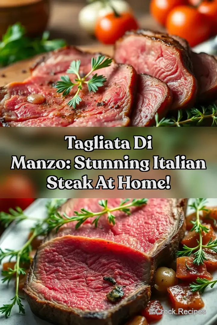 Tagliata di Manzo: Stunning Italian Steak at Home!