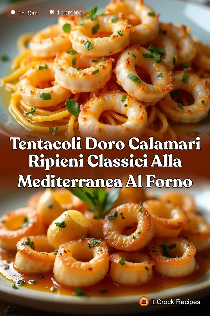 Tentacoli dOro Calamari Ripieni Classici alla Mediterranea al Forno