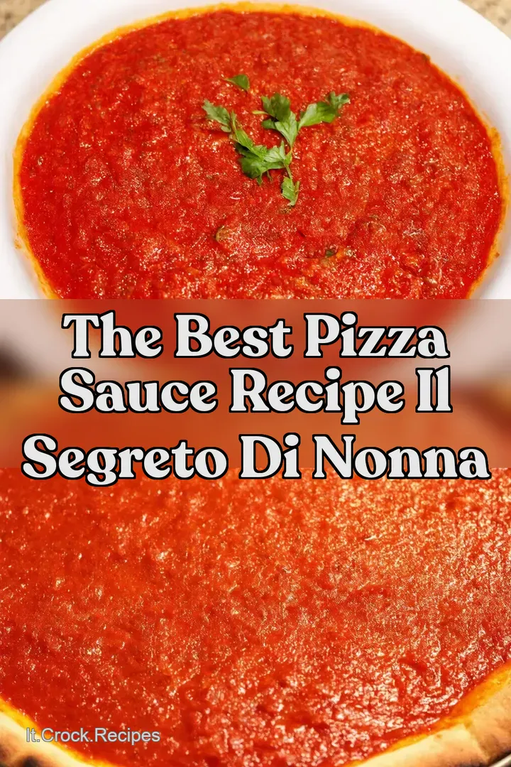 The Best Pizza Sauce Recipe Il Segreto di Nonna