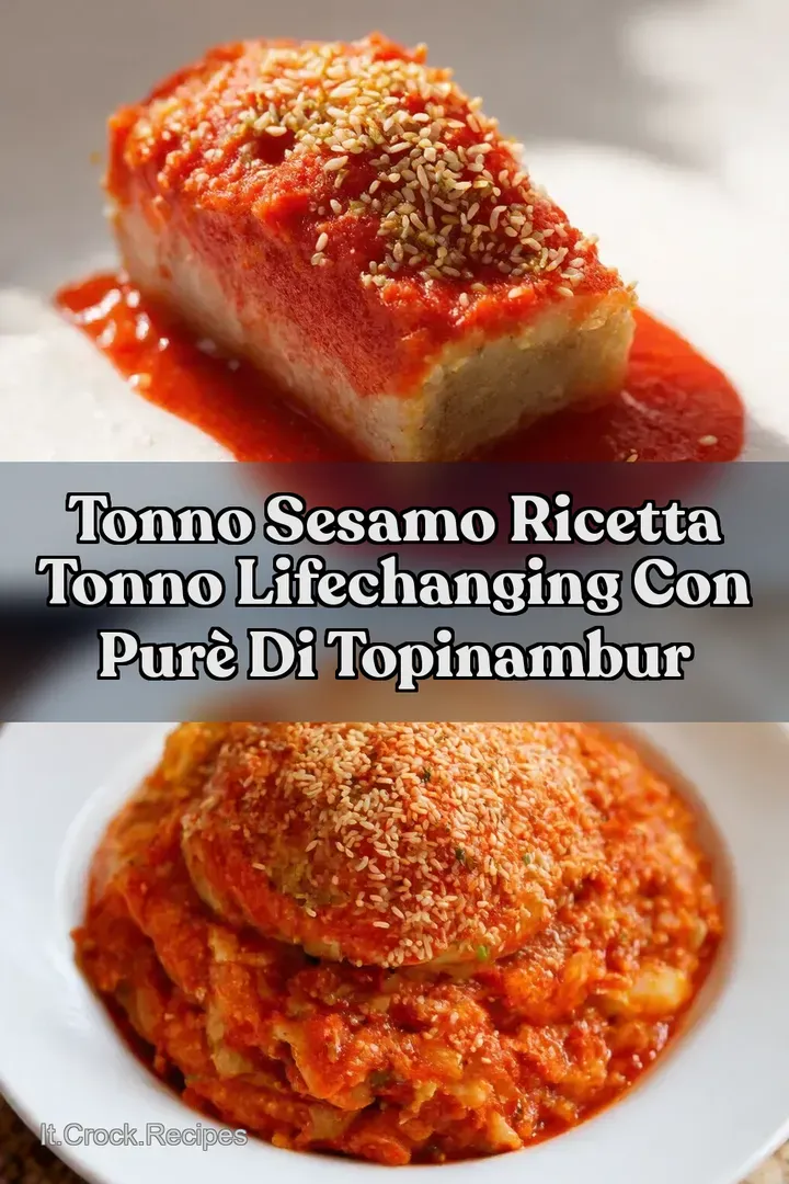 Tonno Sesamo Ricetta Tonno LifeChanging con pur&egrave; di topinambur