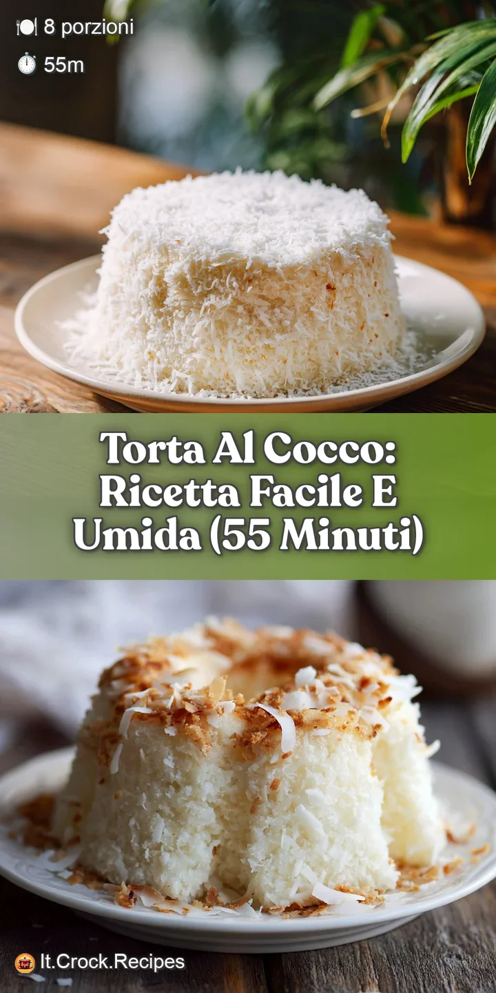 Close-up of a fresh, moist coconut cake. The cake's soft, white interior is visible, promising a delicious and tropical ta...