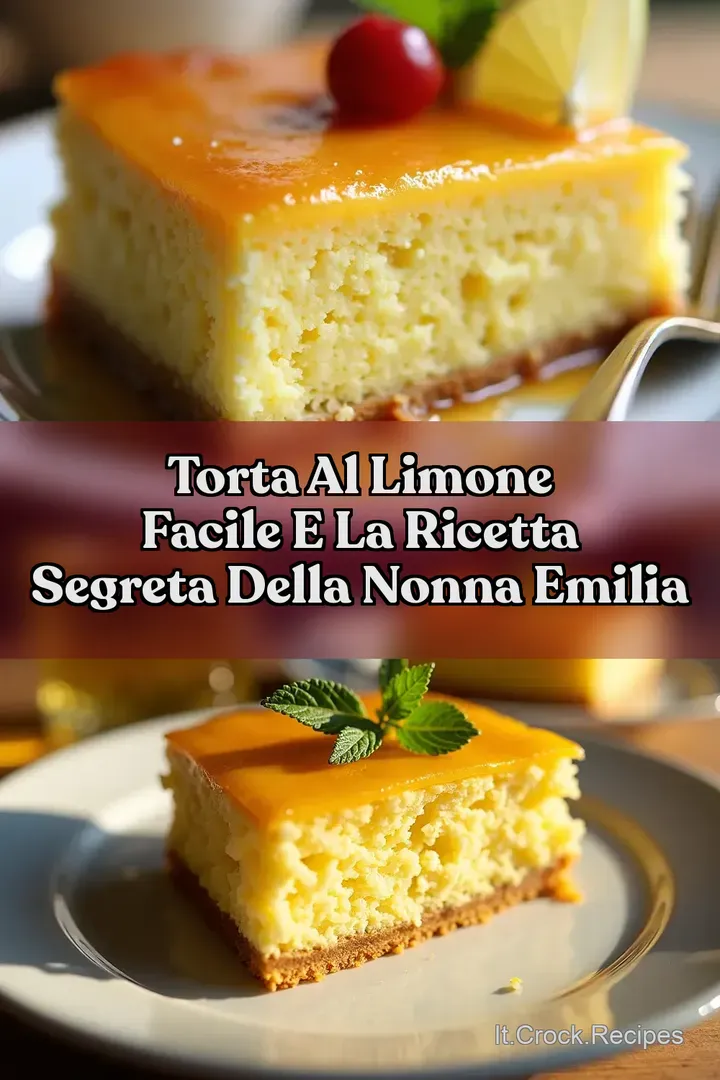 Torta al Limone Facile e La Ricetta Segreta della Nonna Emilia