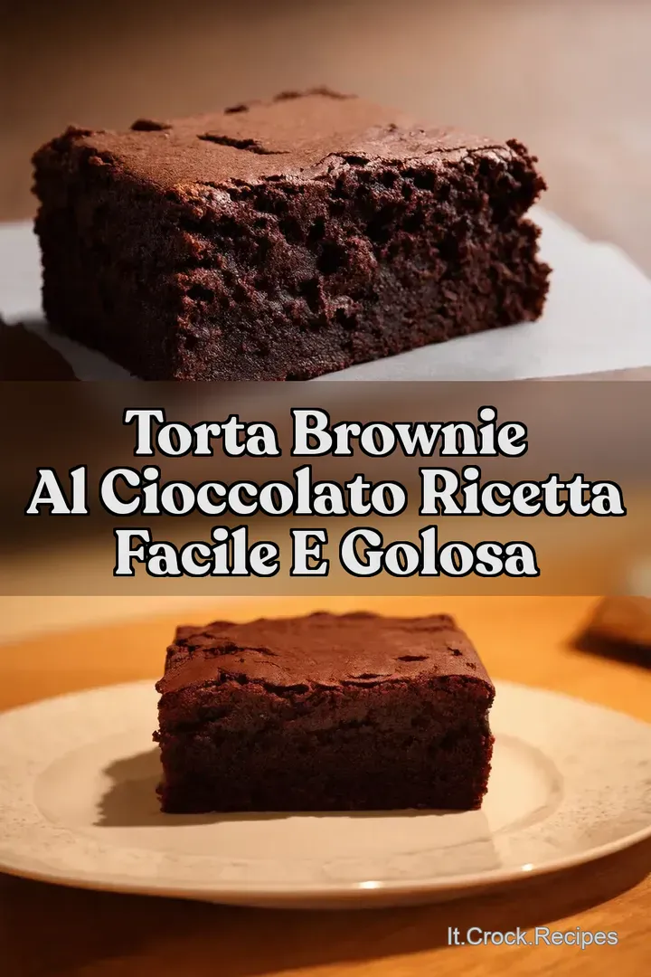 Torta Brownie al Cioccolato Ricetta Facile e Golosa
