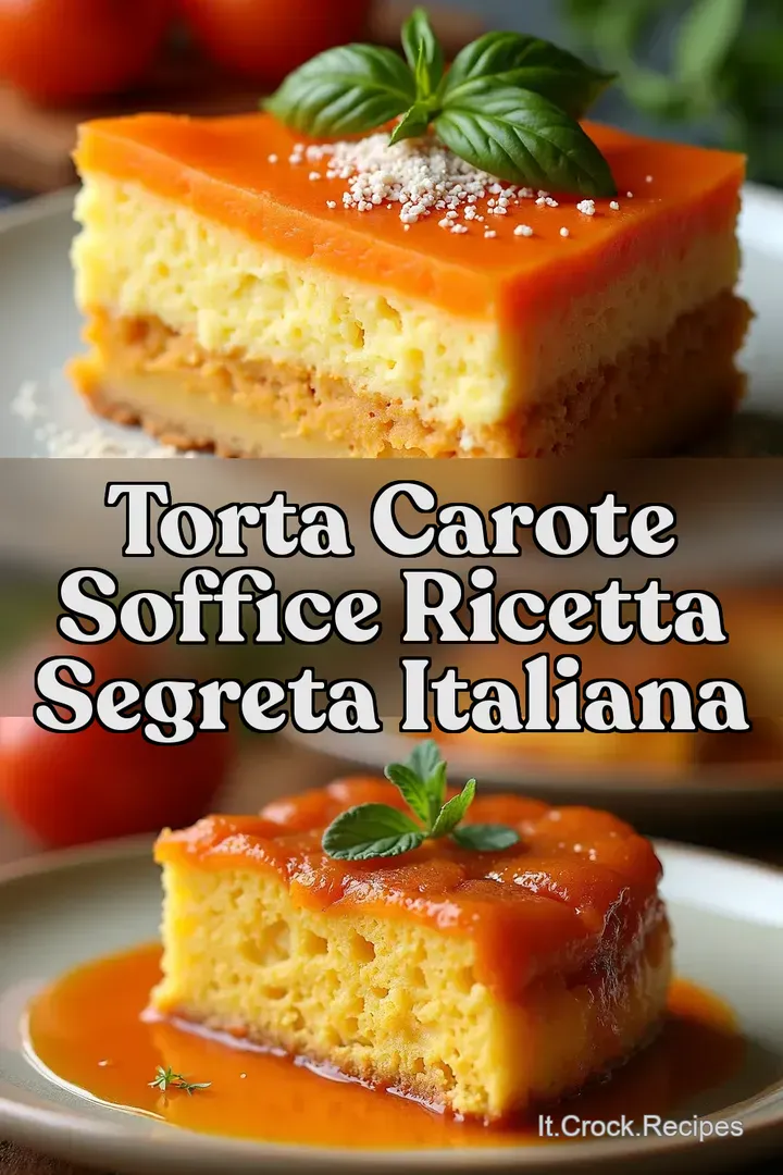 Torta Carote Soffice Ricetta Segreta Italiana
