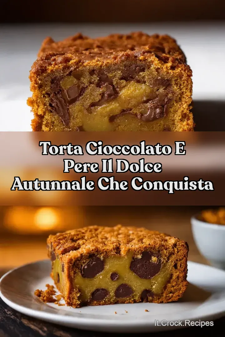 Torta Cioccolato e Pere Il Dolce Autunnale che Conquista