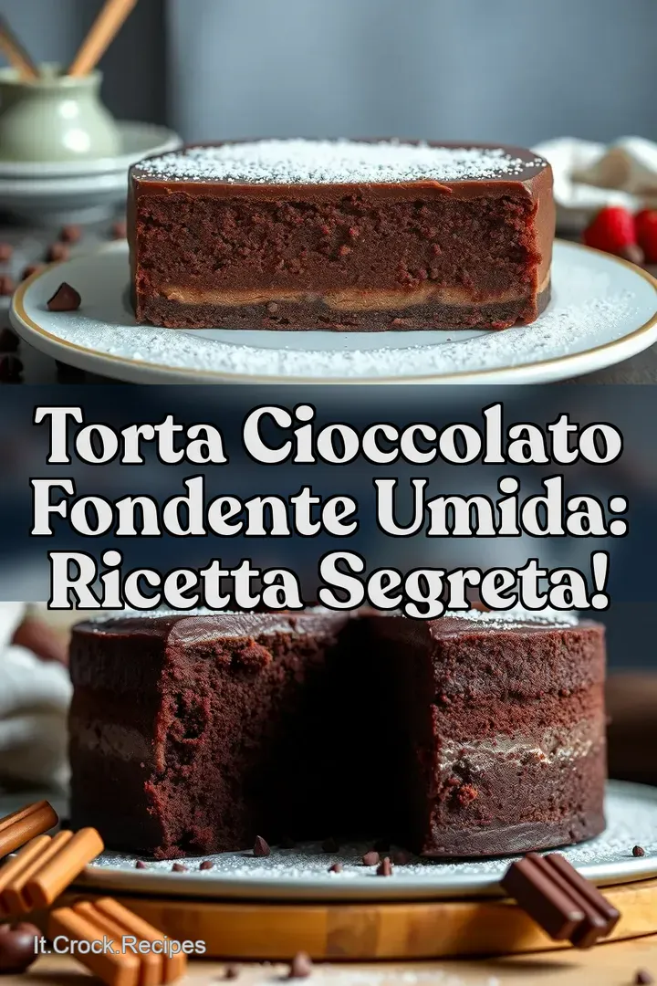 Torta Cioccolato Fondente Umida: Ricetta Segreta!