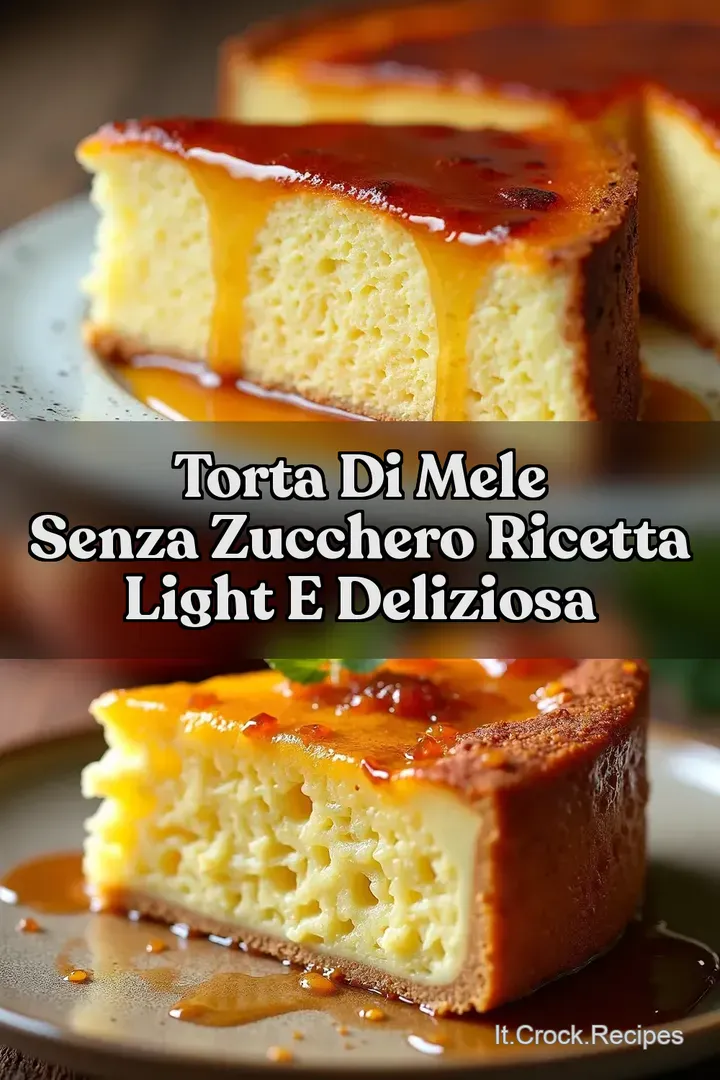 TORTA DI MELE SENZA ZUCCHERO Ricetta Light e Deliziosa