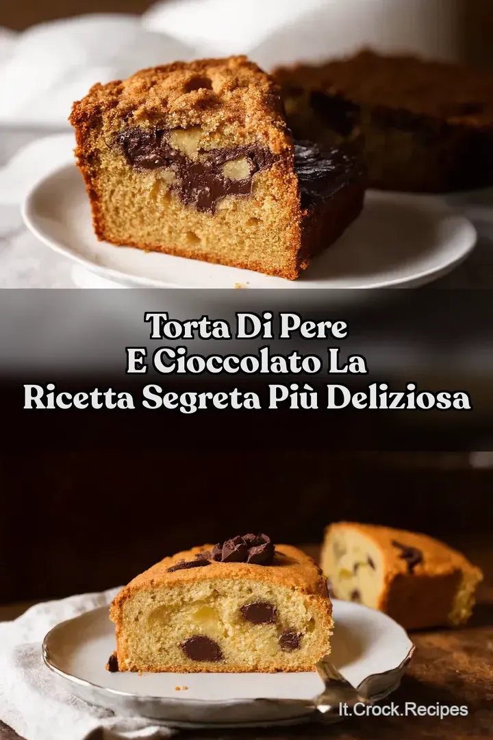 Torta di Pere e Cioccolato La Ricetta Segreta Pi&ugrave; Deliziosa